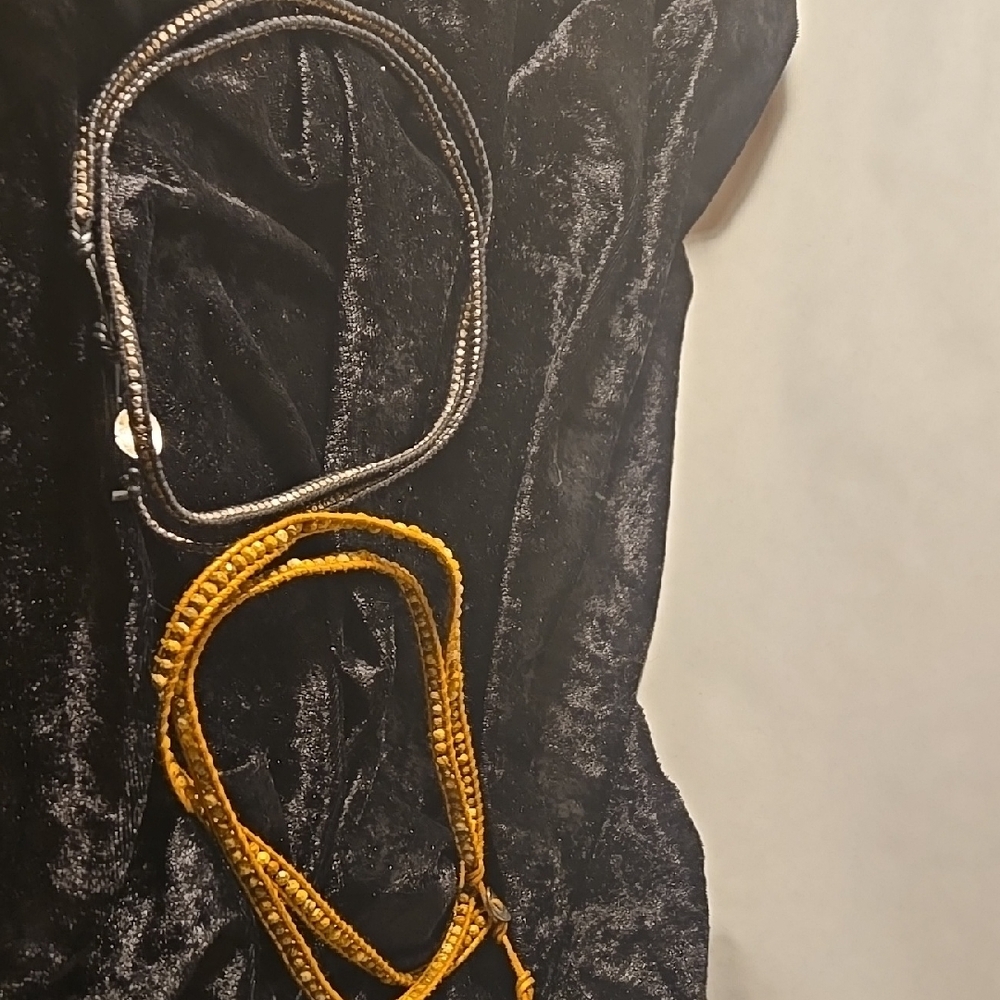 Chan Luu Black and Gold Bracelets
